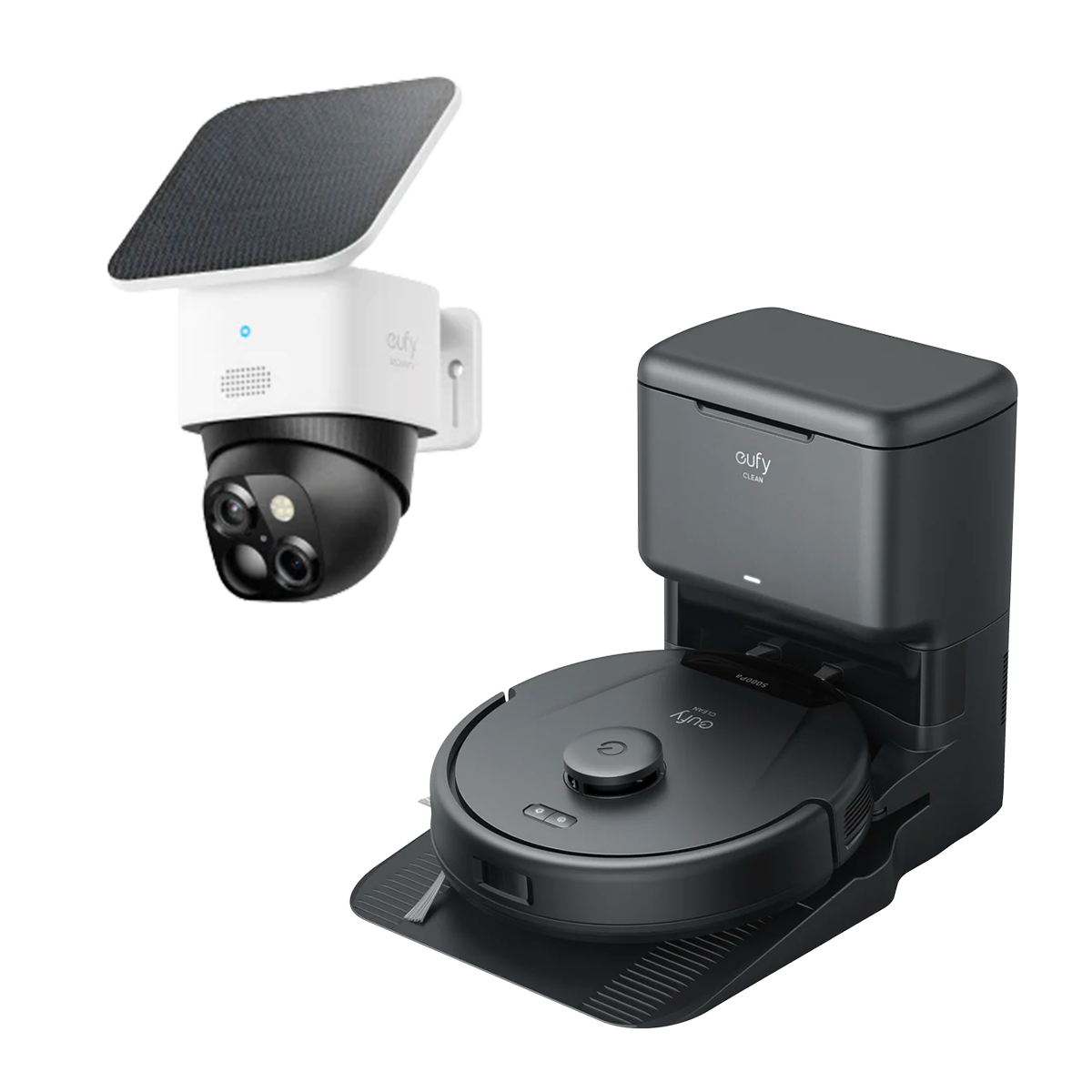 SoloCam S340 + eufy Clean L60 et station avec système d'autovidage