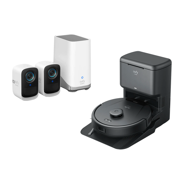 eufyCam S300 (eufyCam 3C)+eufy Clean L60 with SelfEmpty Station eufy FR