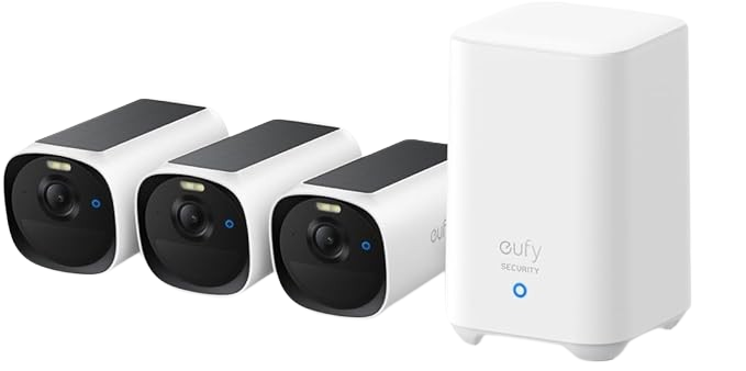 eufy Security Kit de 3 cámaras eufyCam E40 (HomeBase 2)