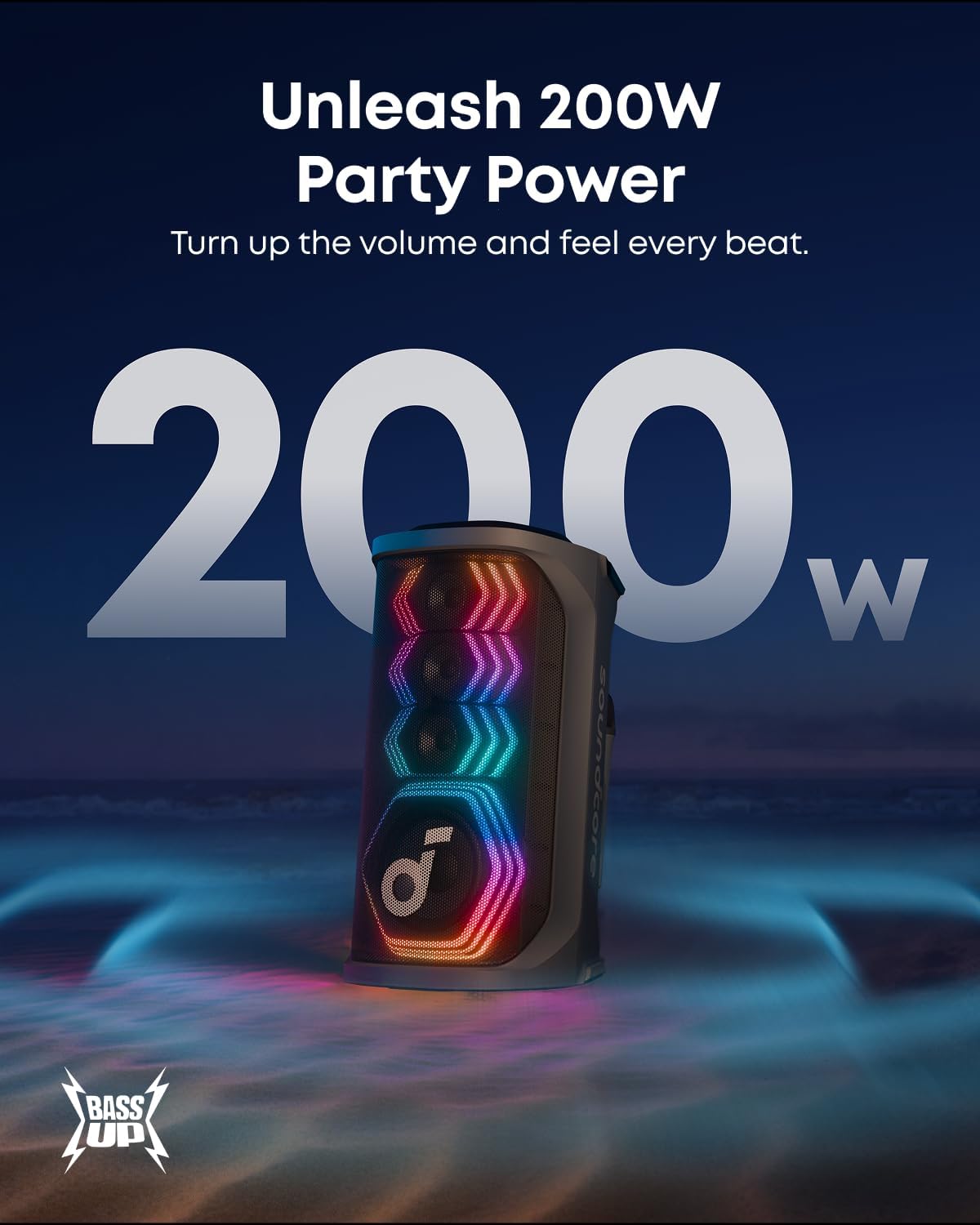 Rave 3s | Enceinte 200 W avec IA pour karaoké