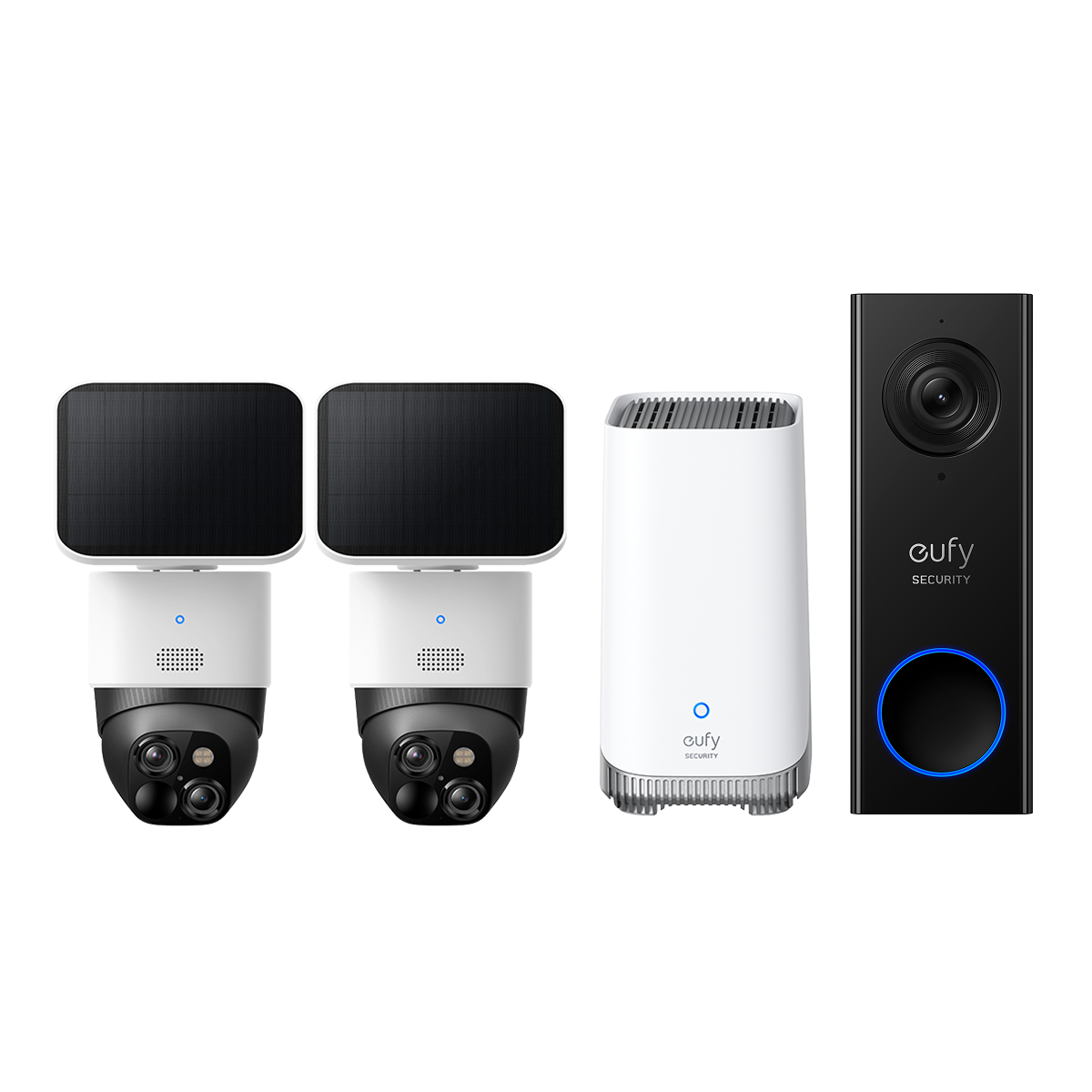 SoloCam S340*2+HomeBase S380+Sonnette vidéo C30 eufy Security