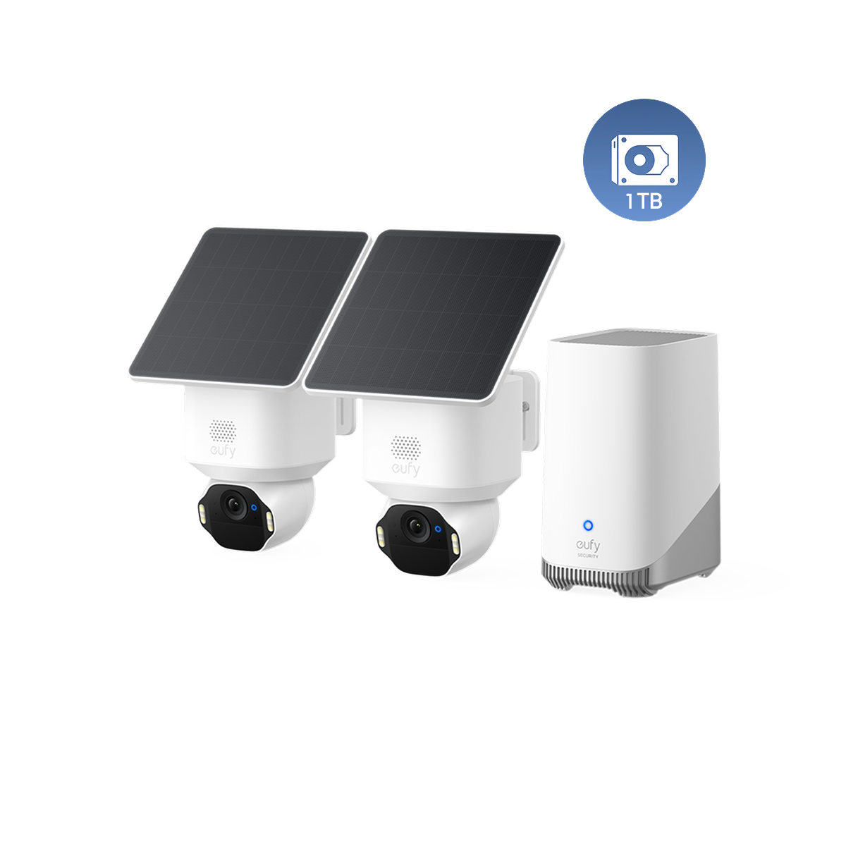 Kit de 2 caméras SoloCam E42 + Disque dur 1 To