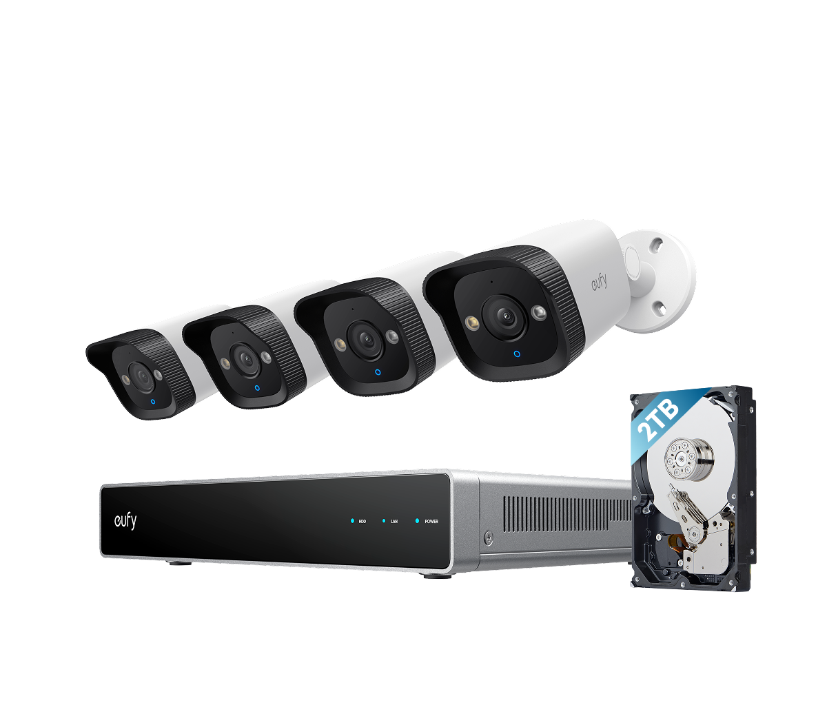 Système de vidéosurveillance NVR PoE eufy E40