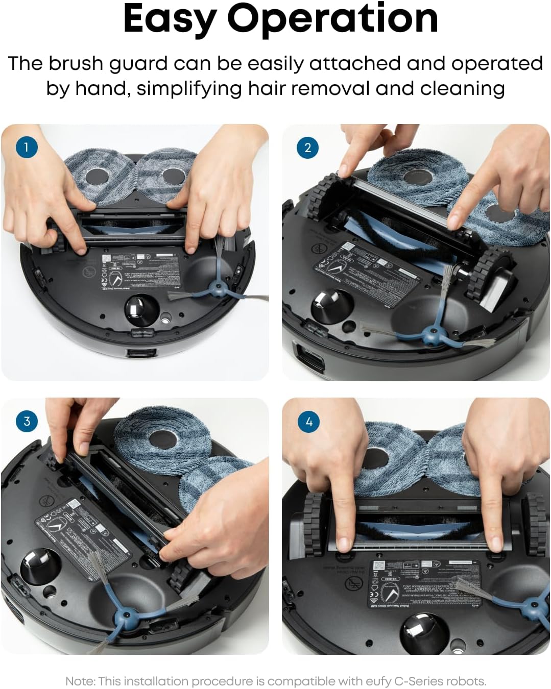 eufy Protection de brosse de remplacement, compatible avec eufy C10