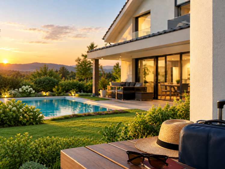 La maison pendant les vacances