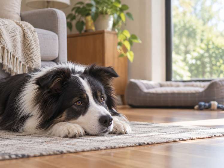 Chien seul à la maison pendant une absence