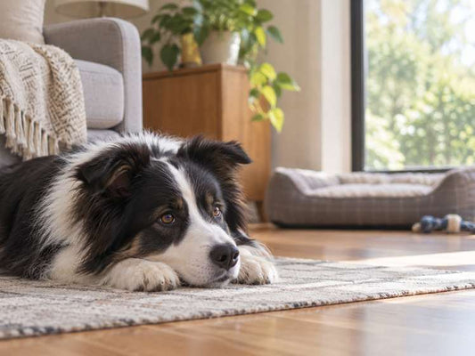Chien seul à la maison pendant une absence