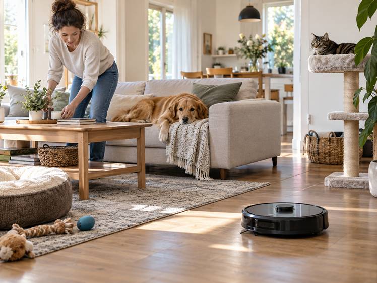 Garder une maison propre avec des animaux
