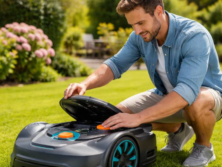 Hauteur de coupe robot tondeuse