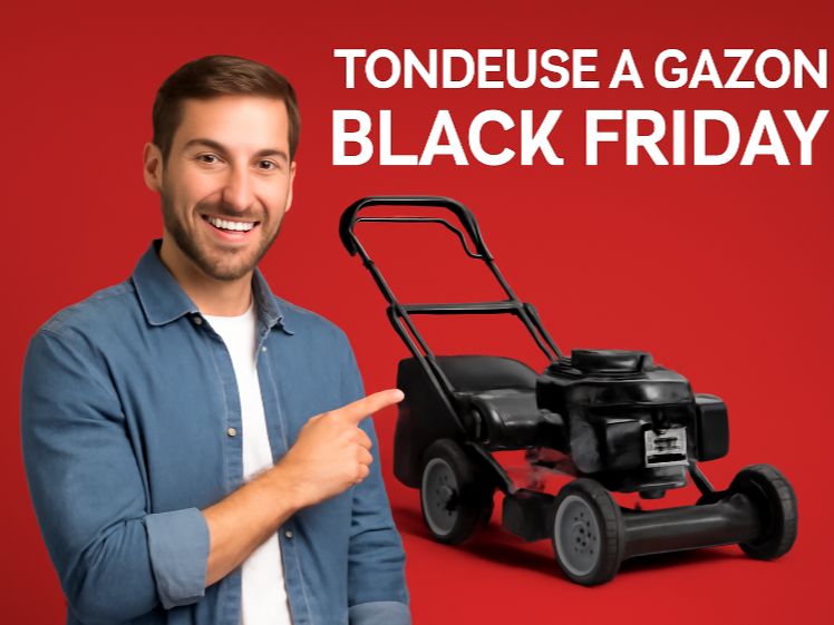 Tondeuse à gazon du Black Friday