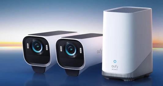 Trois eufy caméras de sécurité