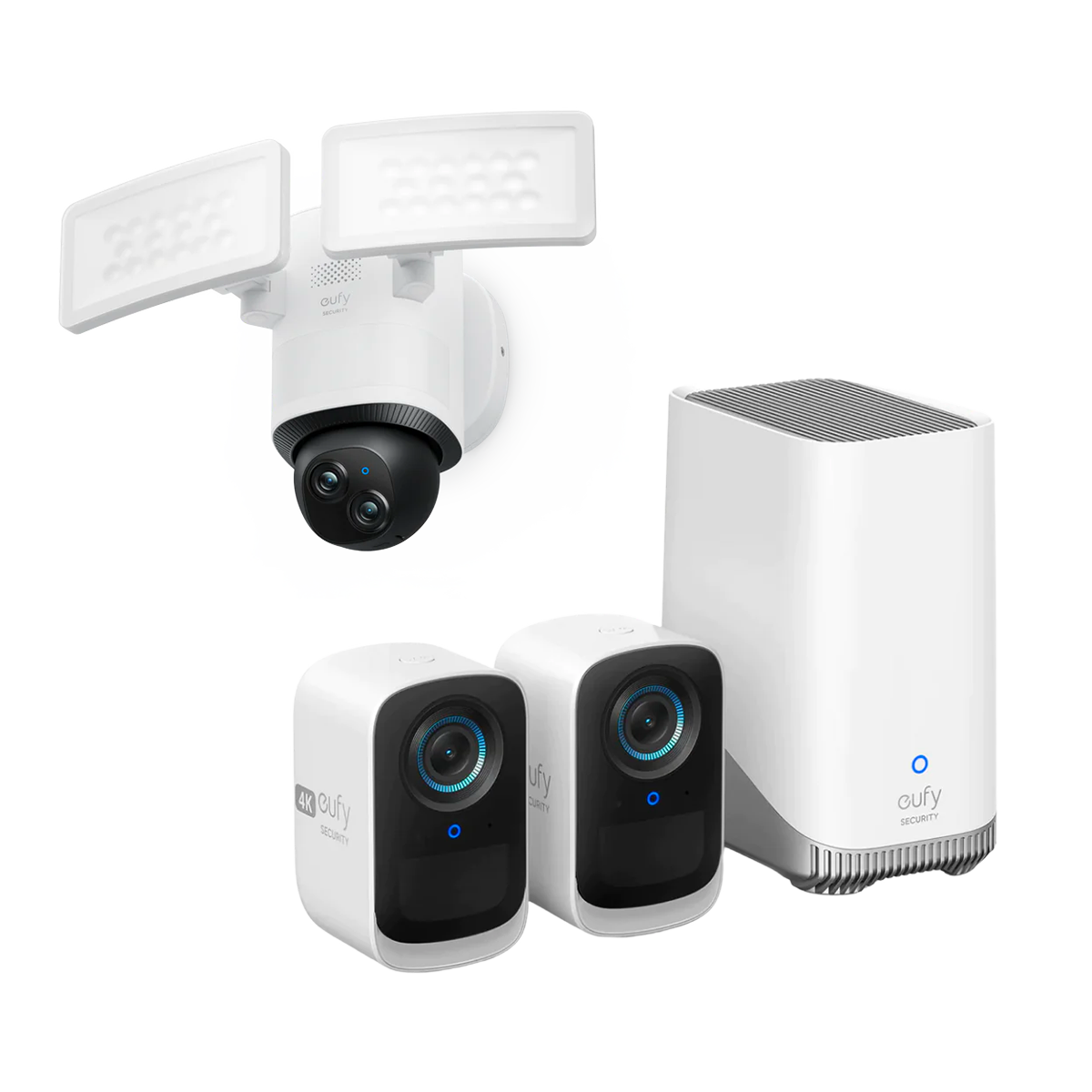 eufyCam S300 (eufyCam 3C)+Floodlight Camera E340