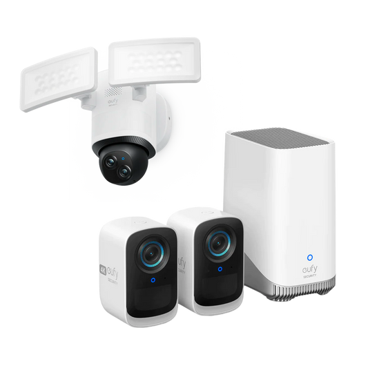 eufyCam S300 (eufyCam 3C)+Floodlight Camera E340