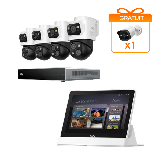 eufy Système de sécurité NVR PoE S4 Max + smart display