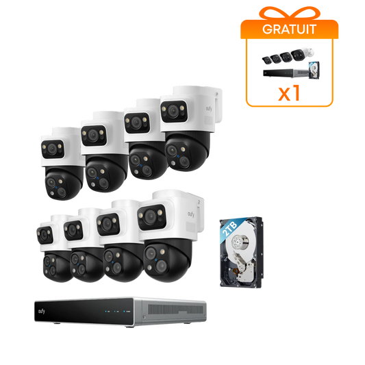 kit de 8 eufy Système de sécurité NVR PoE S4 Max
