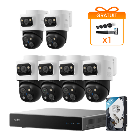 Système de sécurité NVR PoE à 6 caméras eufy S4 Max