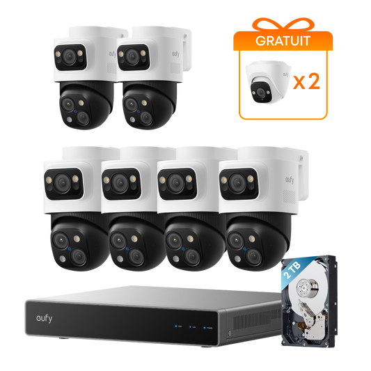 Système de sécurité NVR PoE à 6 caméras eufy S4 Max