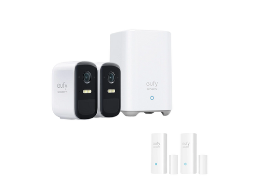 eufyCam S220 (eufyCam 2C Pro) + Capteurs d'ouverture (pack de 2)