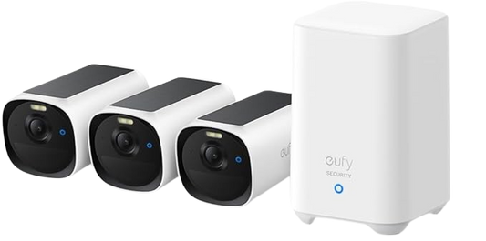 eufy Security Kit de 3 cámaras eufyCam E40 (HomeBase 2)