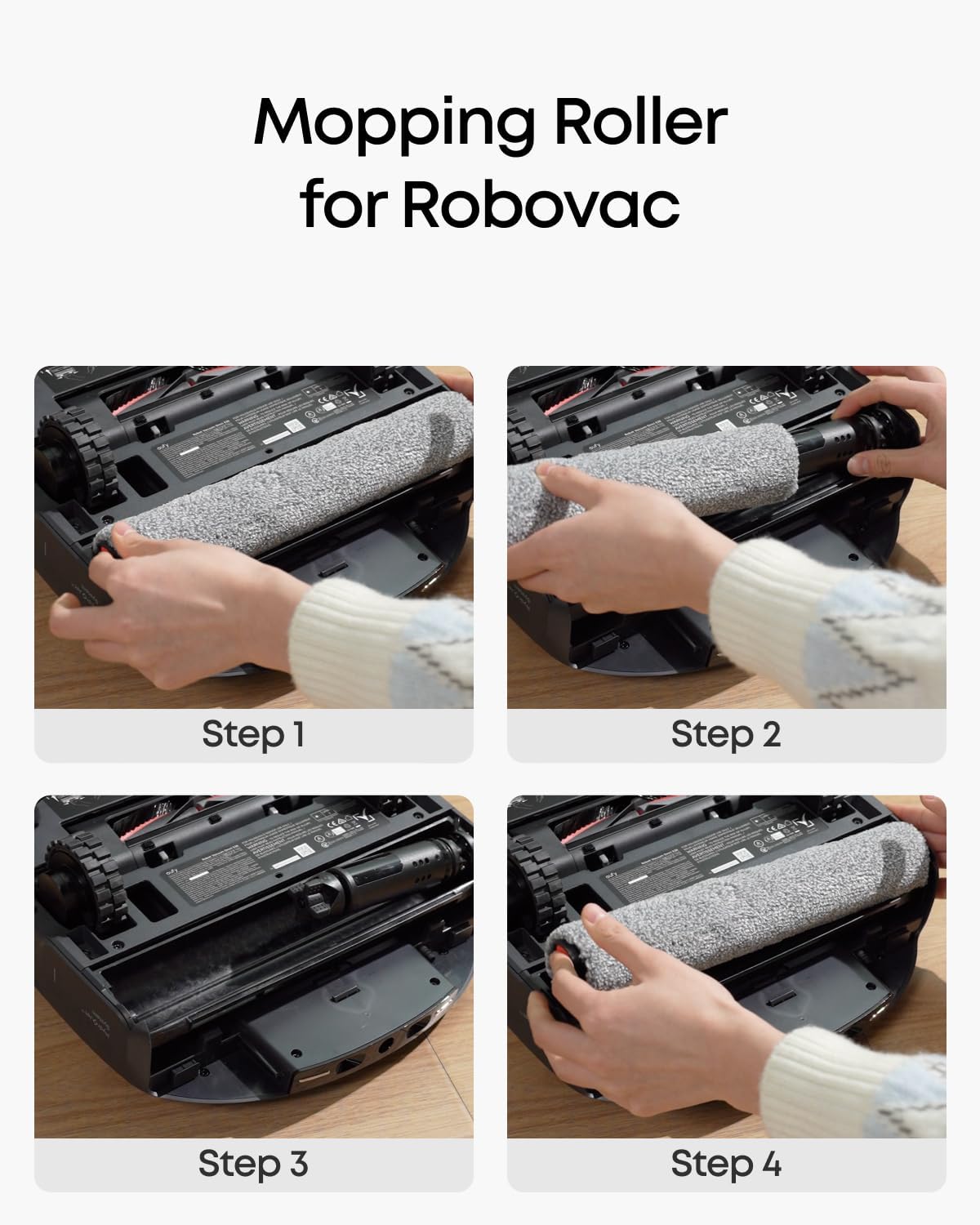 Kit de pièces de rechange pour robot aspirateur Omni E25/E28 eufy, brosse rotative avec poils et caoutchouc, protège-brosse, 2 brosses latérales, filtre lavable et 2 patins de nettoyage