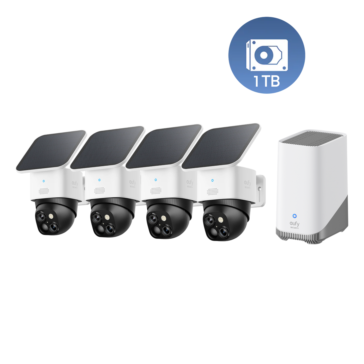 SoloCam S340 (pack de 4 caméras) + HomeBase S380 + Disque dur 1 To