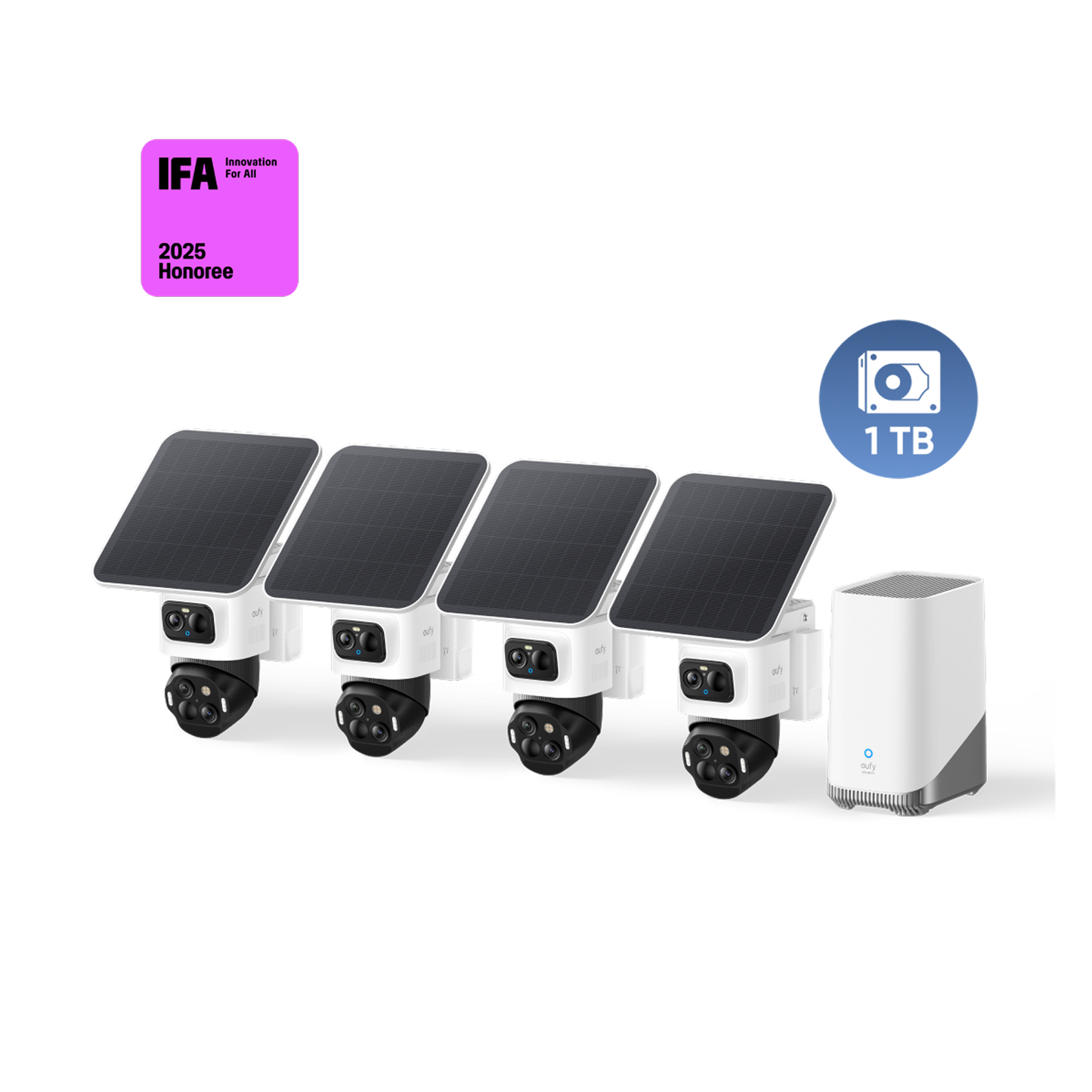 Kit de 4 caméras eufyCam S4 + Disque dur 1 To