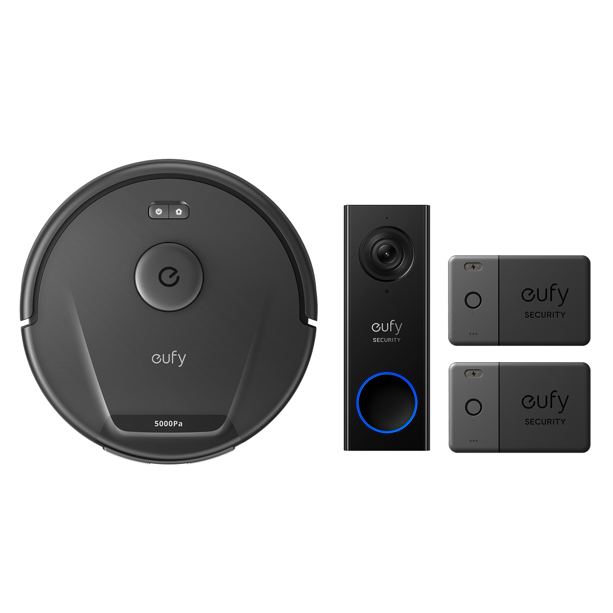Robot aspirateur L60 Hybrid eufy+Sonnette vidéo C30 eufy Security+Carte eufy Security smarttrack*2
