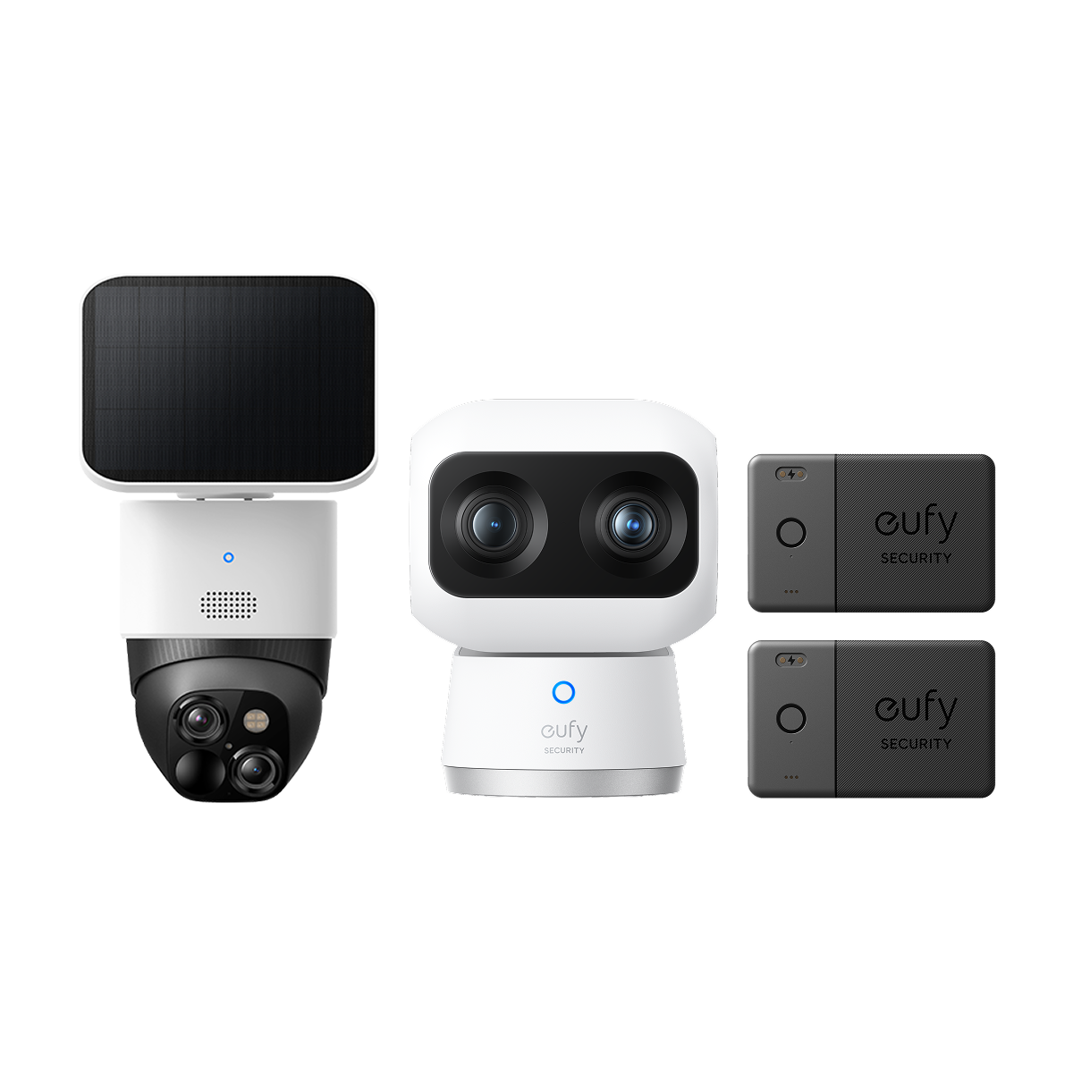 SoloCam S340+Caméra intérieure S350+Carte eufy Security smarttrack*2