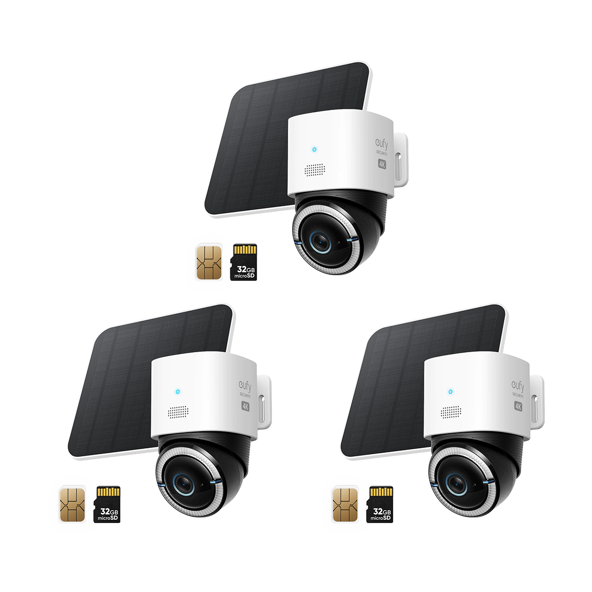 eufy 4G LTE Cam S330 (Pack de 3 caméras)
