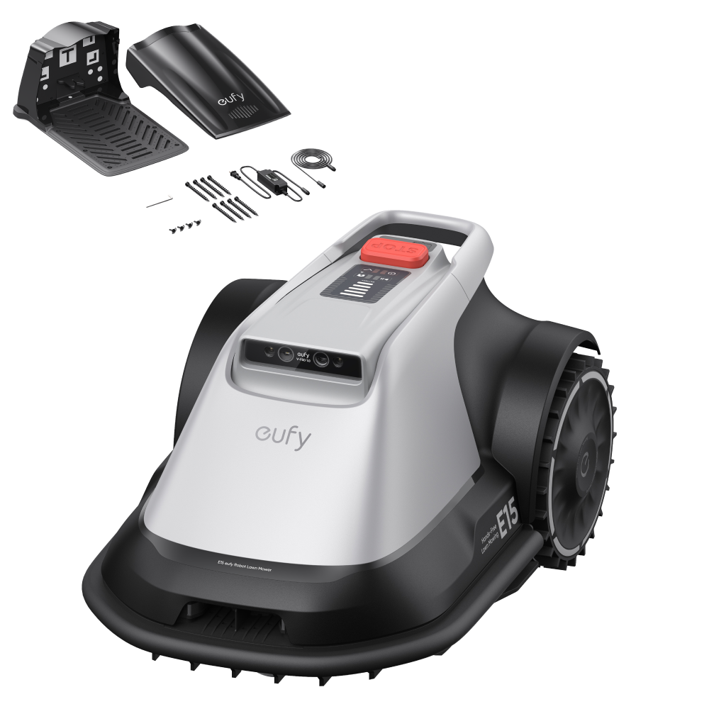 eufy Robot tondeuse E15 + eufy Station de charge complète