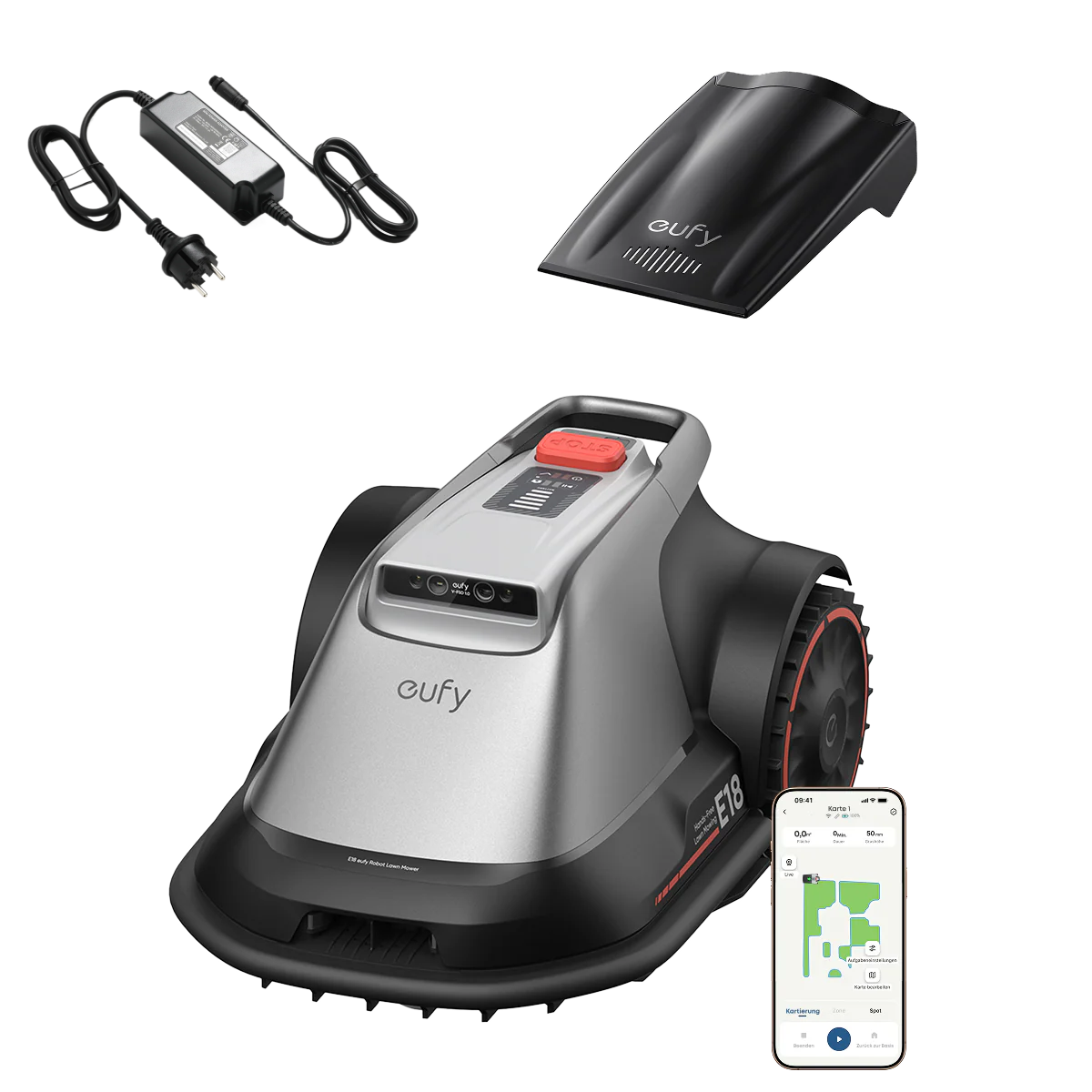 eufy Robot tondeuse E18 +Adaptateur secteur eufy