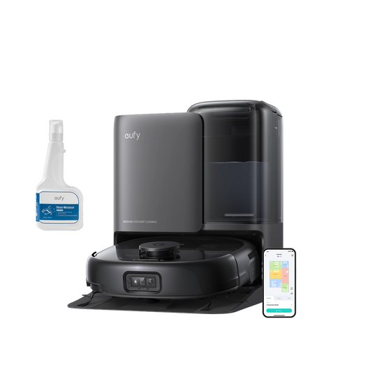 eufy Robot aspirateur Omni E25 + Solution de nettoyage pour sols
