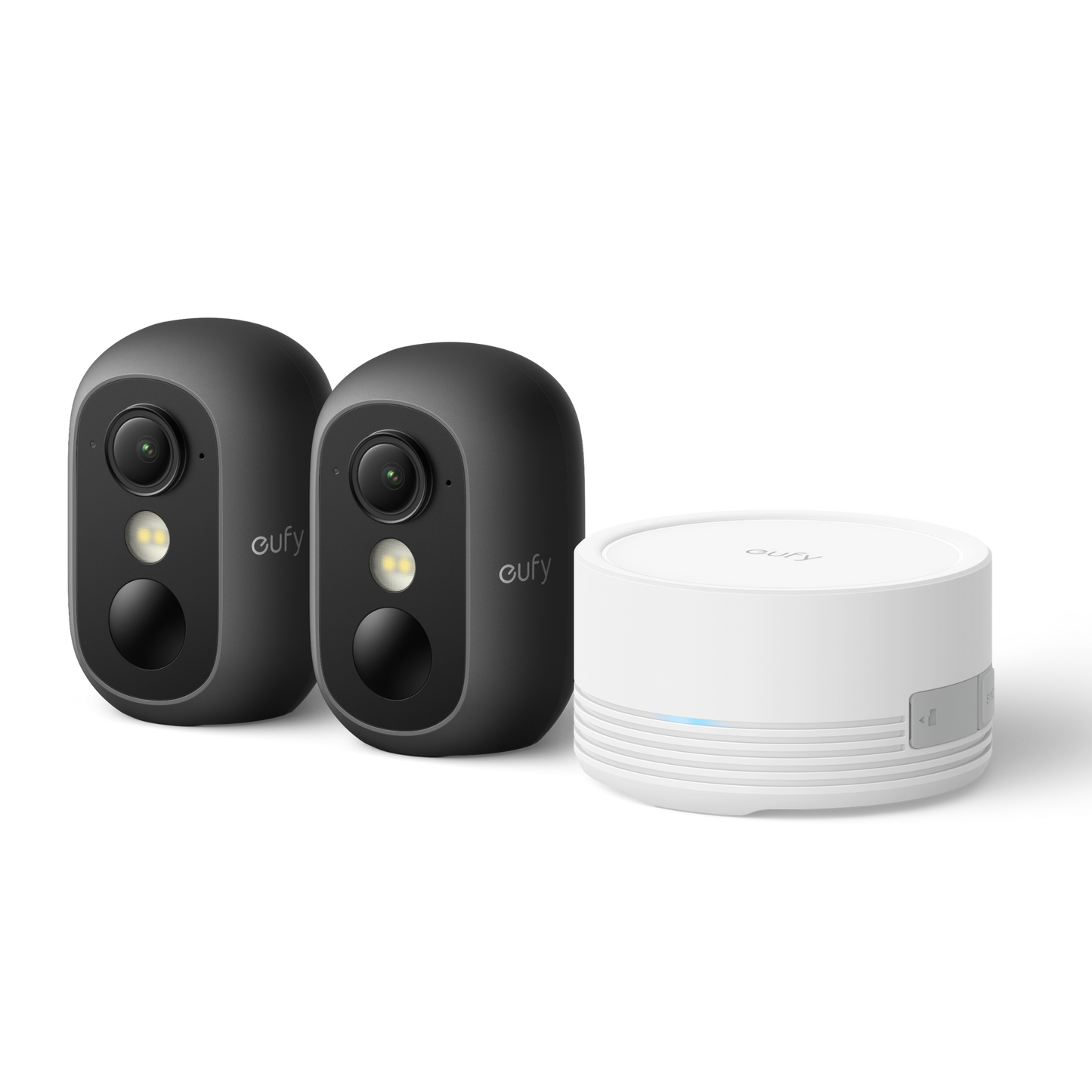 Kit 2 Caméras eufy C35 (Noires) + HomeBase Mini