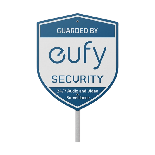 eufy Security-Schild - Panneau de jardin réfléchissant, Bonne visibilité, Dissuasion contre les intrusions, Facile à installer