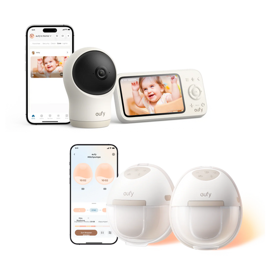 eufy Babyphone C10 + Tire-lait portable chauffant eufy E20