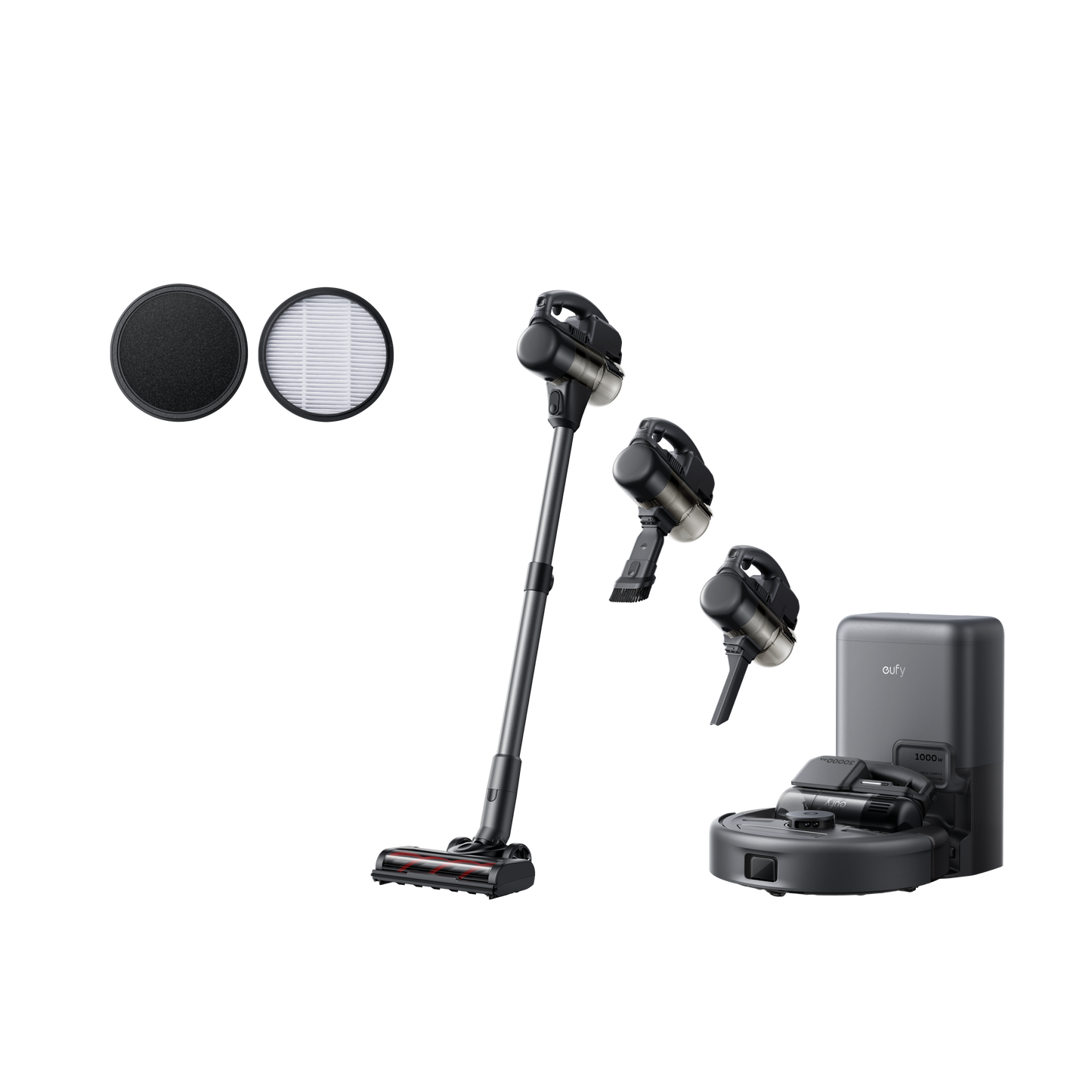 eufy Robot aspirateur 3-en-1 E20 + eufy Filtre haute performance