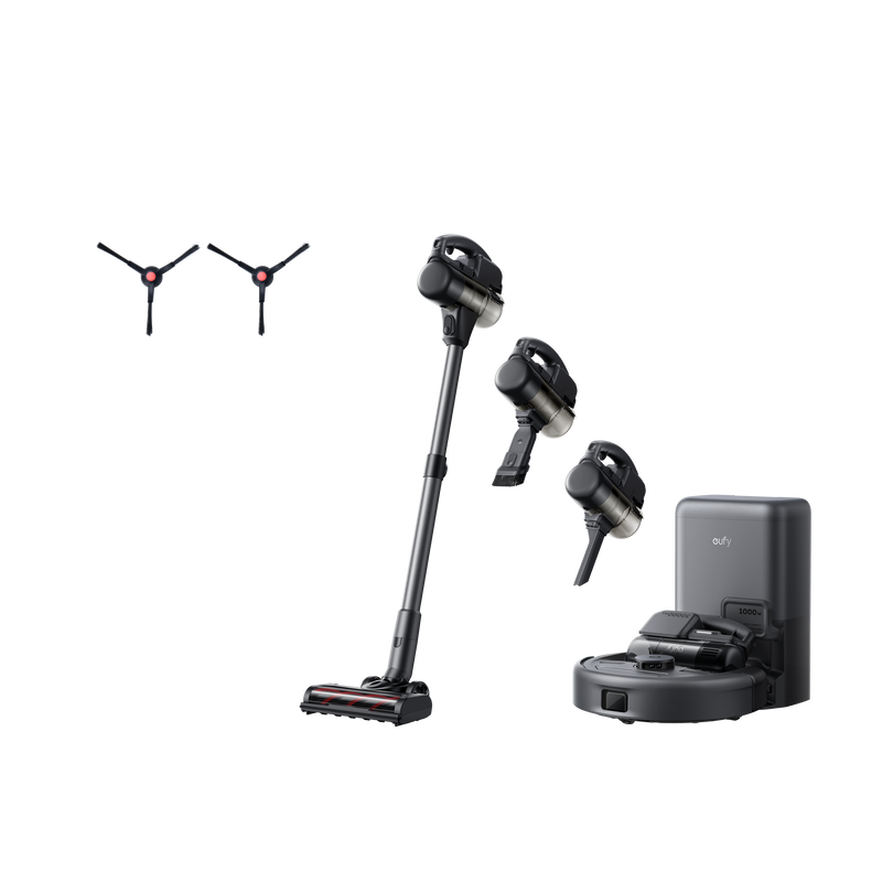 eufy Robot aspirateur 3-en-1 E20 + eufy Brosse latérale x 2