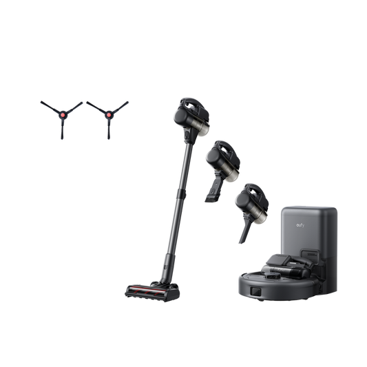 eufy Robot aspirateur 3-en-1 E20 + eufy Brosse latérale x 2