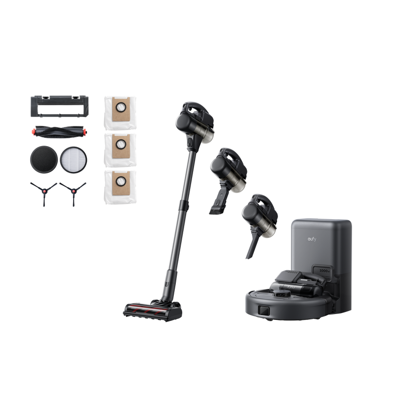 eufy Robot aspirateur 3-en-1 E20 + eufy Kit d'accessoires