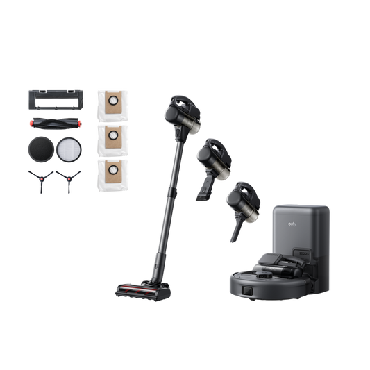 eufy Robot aspirateur 3-en-1 E20 + eufy Kit d'accessoires