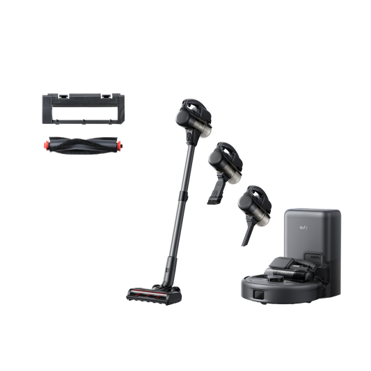 eufy Robot aspirateur 3-en-1 E20 + eufy Brosse rotative et protège-brosse