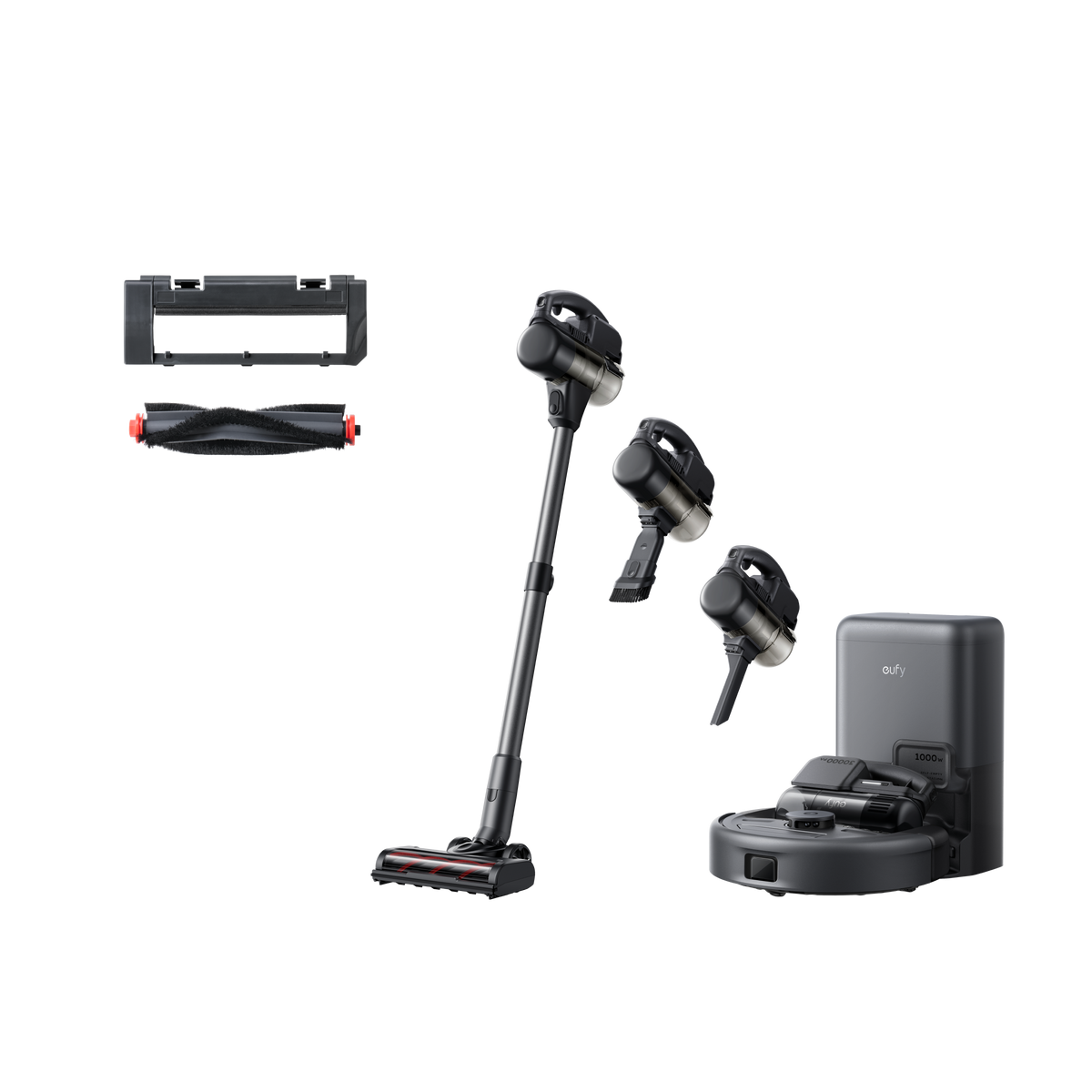 eufy Robot aspirateur 3-en-1 E20 + eufy Brosse rotative et protège-brosse