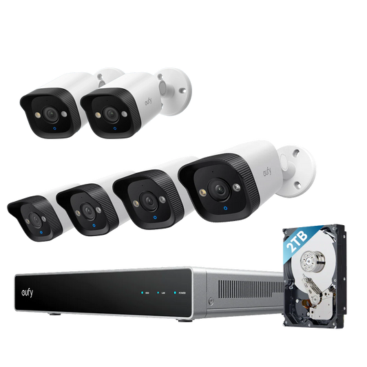 kit de 6 Système de vidéosurveillance NVR PoE eufy E40