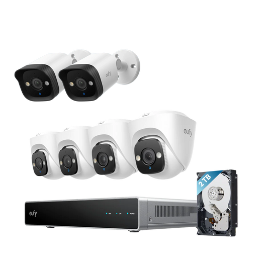 Système de vidéosurveillance NVR PoE eufy E41 et 2 E40 caméras  Bullet