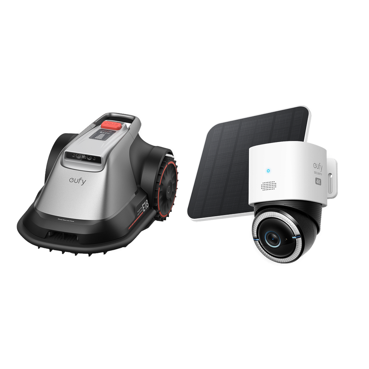 eufy Robot tondeuse E18 + Caméra 4G LTE S330 eufy