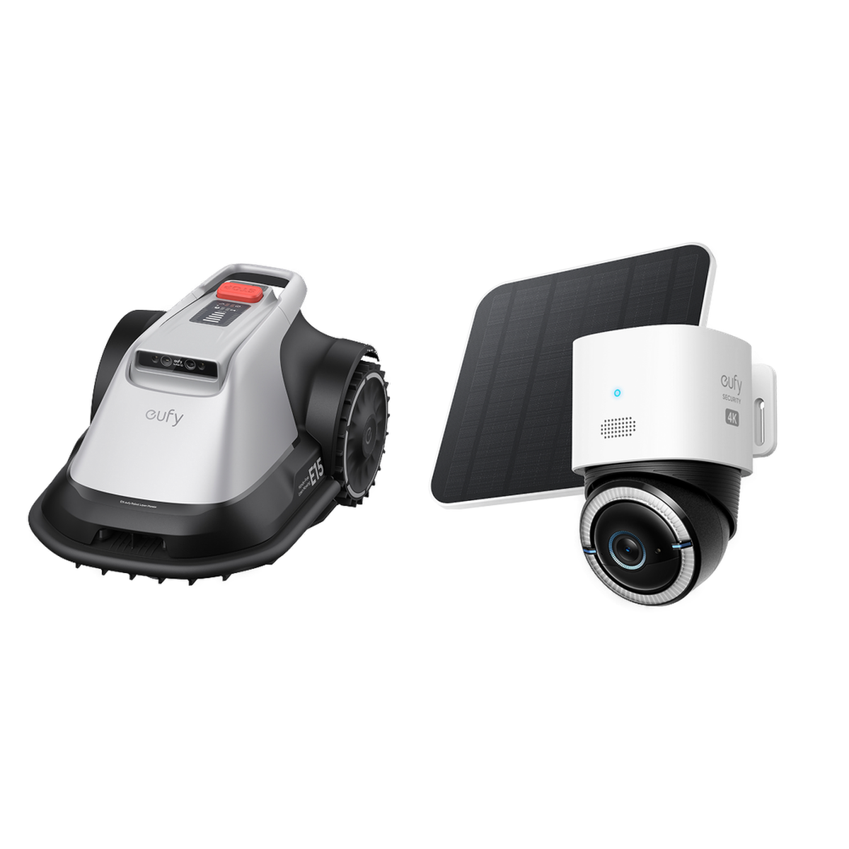 eufy Robot tondeuse E15 + Caméra 4G LTE S330 eufy