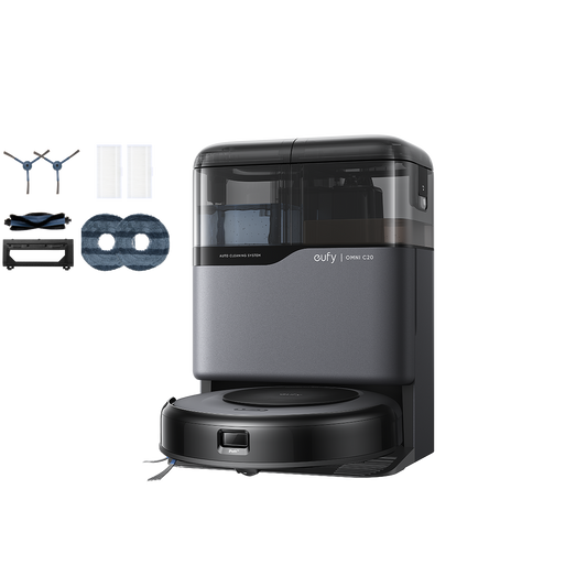 eufy Robot aspirateur Omni C20 + Kit d'accessoires