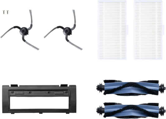 eufy kit d'accessoires de rechange pour RoboVac (2 brosses latérales + 2 filtres + brosse rotative + protedction de brosse)