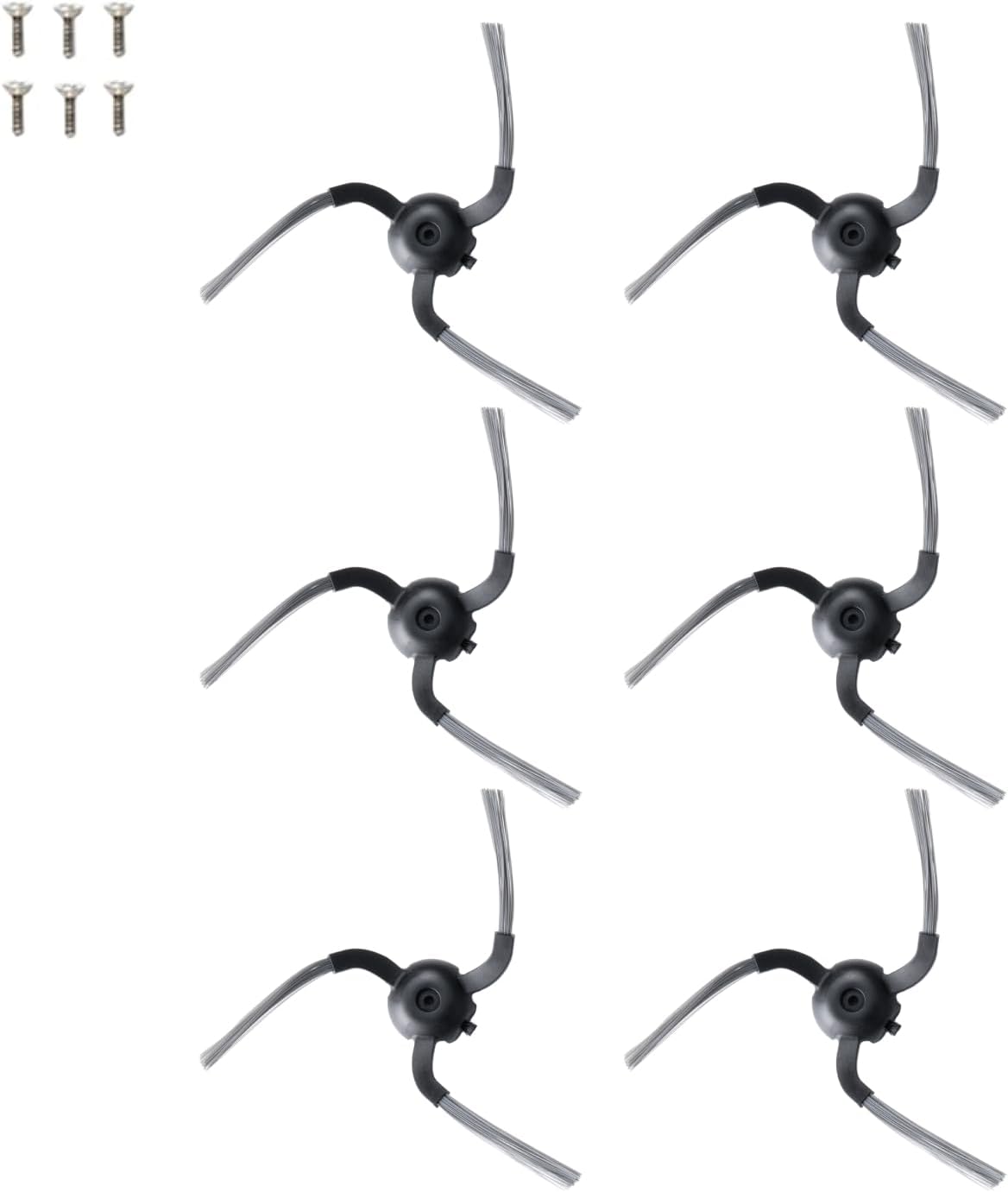 eufy Lot de 6 brosses latérales de rechange pour robot aspirateur auto-vide C10