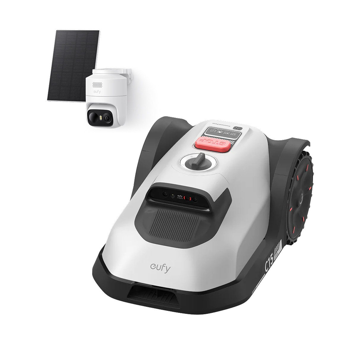 eufy Robot tondeuse C15 Solo (sans Garage)+ eufyCam C37 Solo
